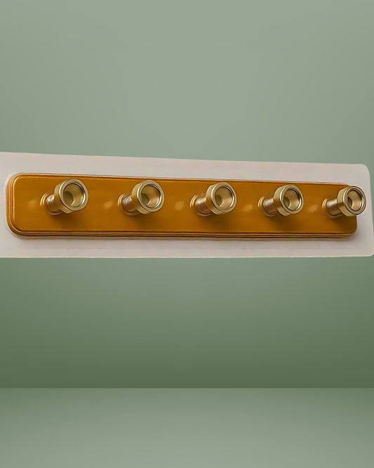 IMPORTED Self-Adhesive Acrylic Wall Hook Strip, 5 Hooks