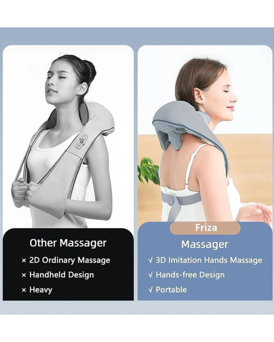 IMPORTED Rechargeable Neck & Shoulder Massager, Electric Shiatsu