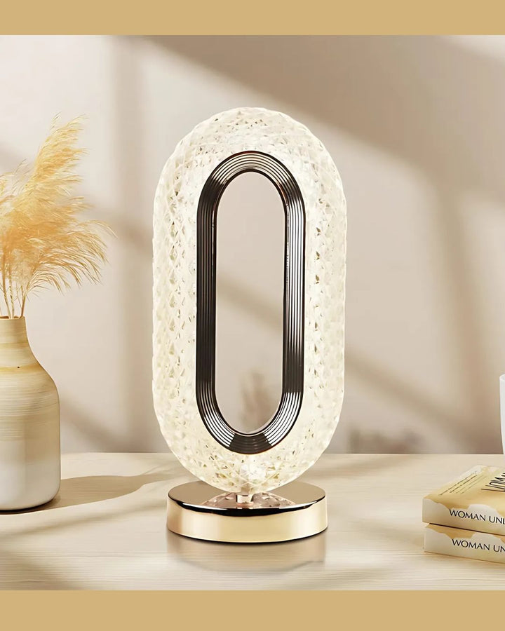 IMPORTED Crystal Touch-Control LED Lamp, 3-Way Dimmable