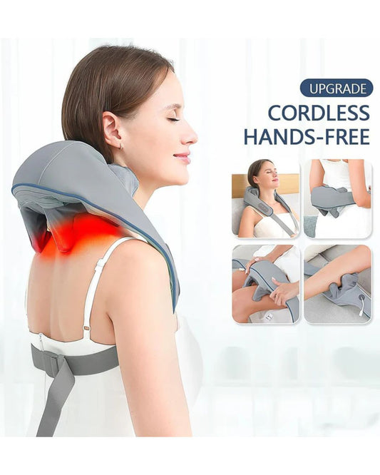 IMPORTED Rechargeable Neck & Shoulder Massager, Electric Shiatsu