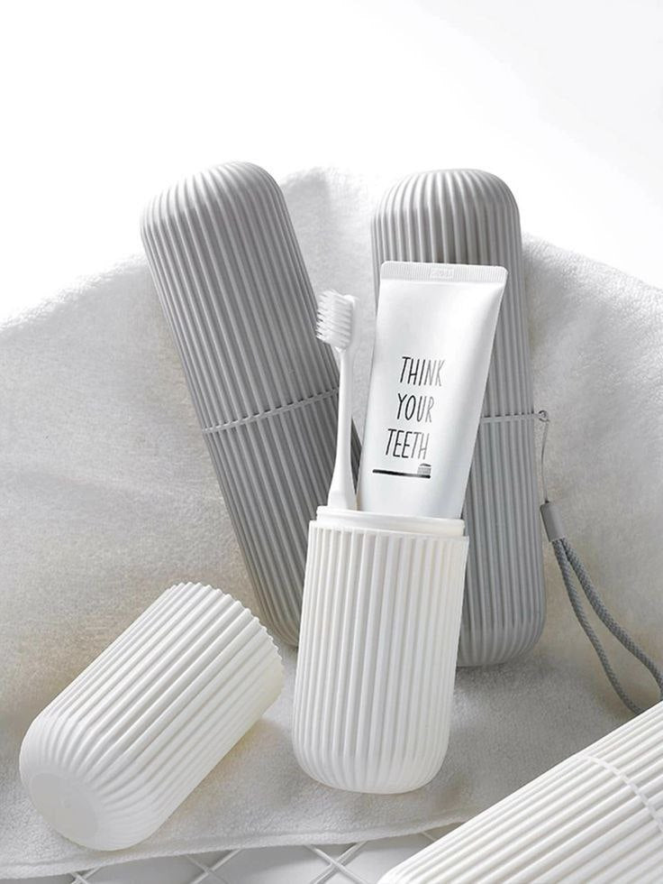 IMPORTED Portable Toothbrush & Toothpaste Case, Travel & Office