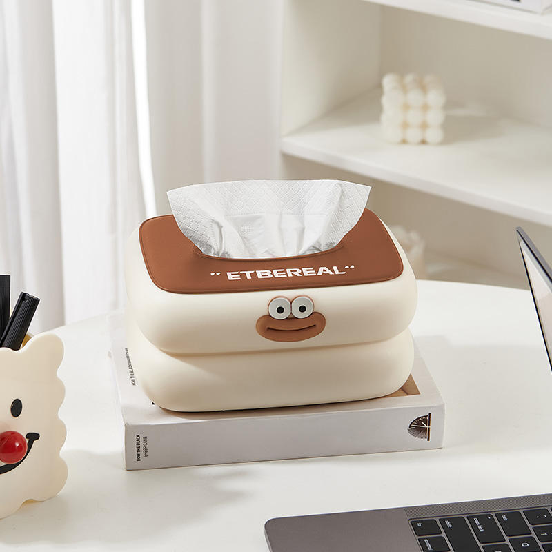Imported Premium Customizable Tissue Box Napkin Holder, Wall Mount & Spring Base