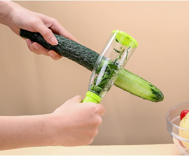 IMPORTED Smart Vegetable Peeler With Container & Stainless Steel Blade