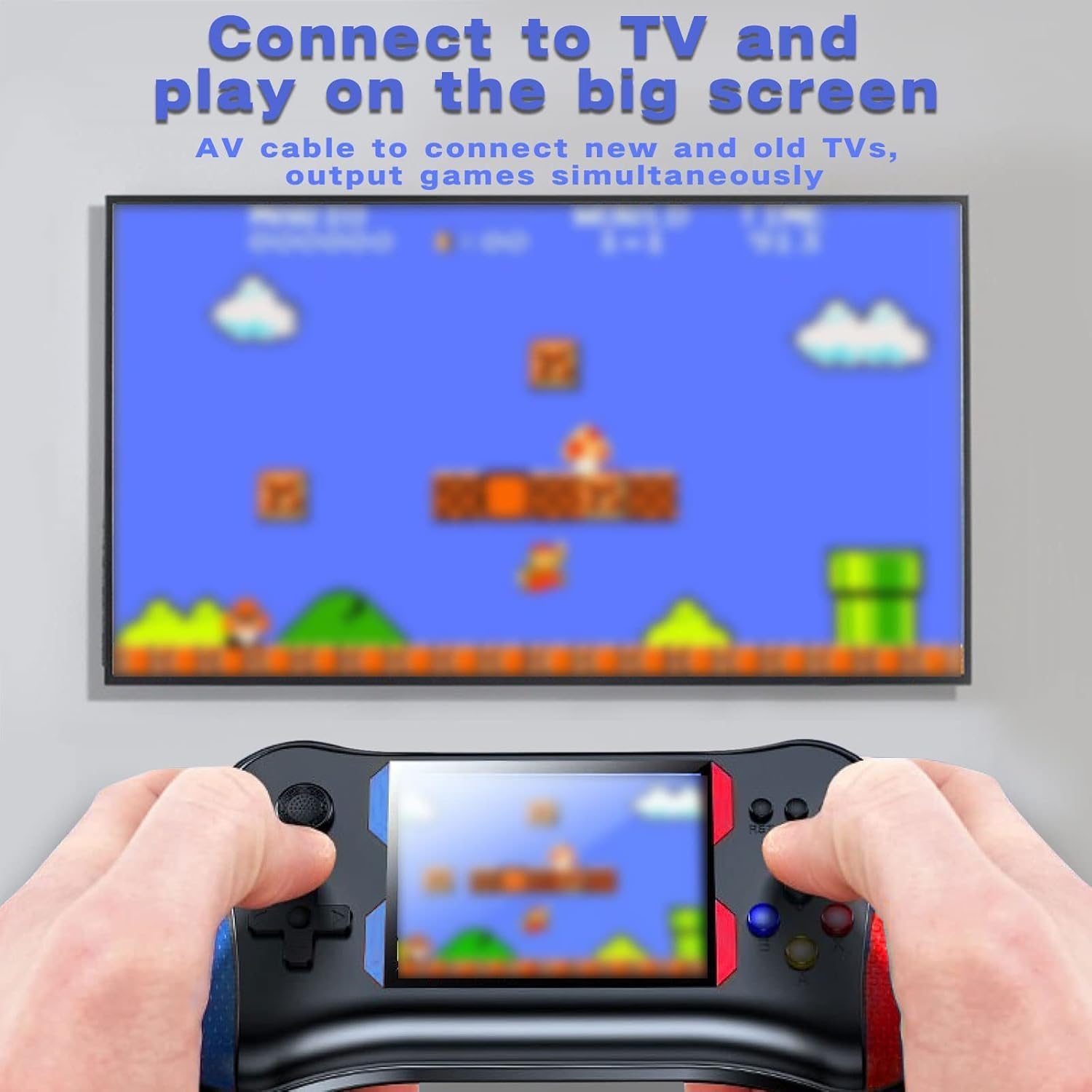 Imported Retro Handheld Game Console X7M, 500 in 1, 3.5" HD Screen, TV Connect and Rechargeable