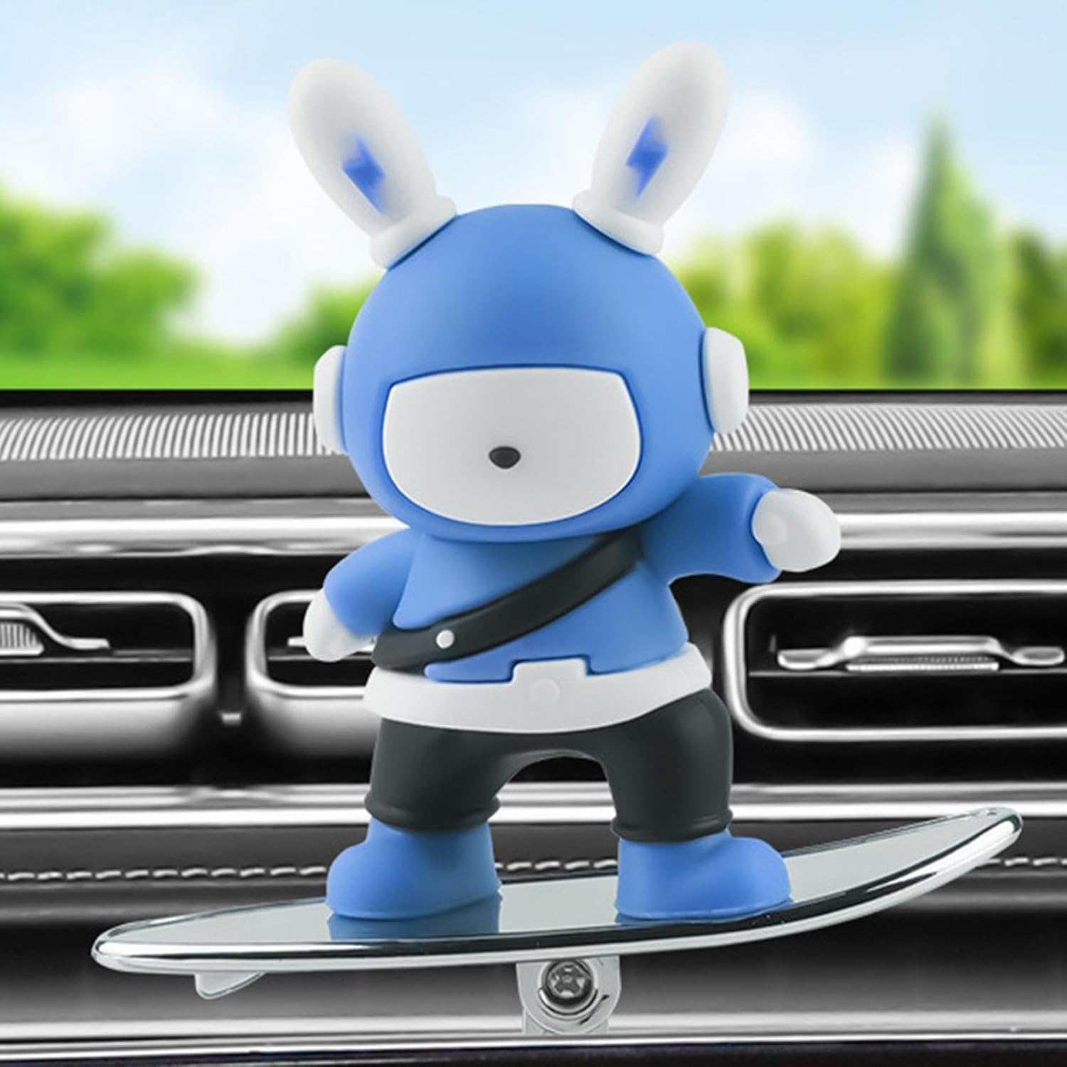 IMPORTED Skater Bunny Car Air Freshener, Floating Bunny Car Perfume