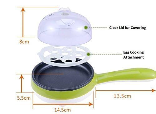 IMPORTED 2in1 7 Pcs Egg Boiler + Pan