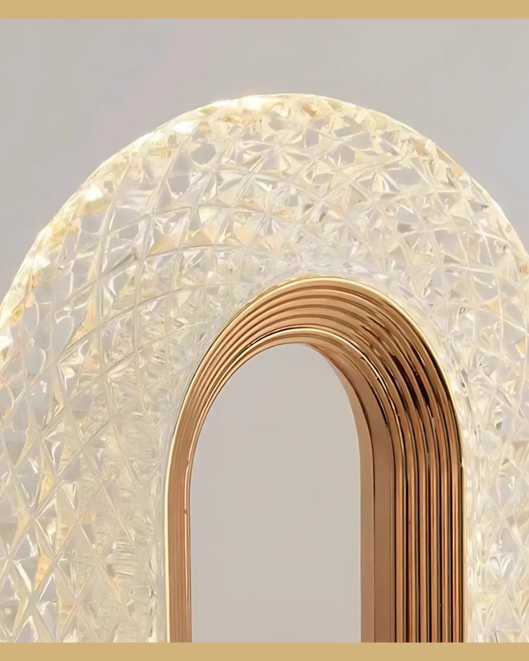 IMPORTED Crystal Touch-Control LED Lamp, 3-Way Dimmable