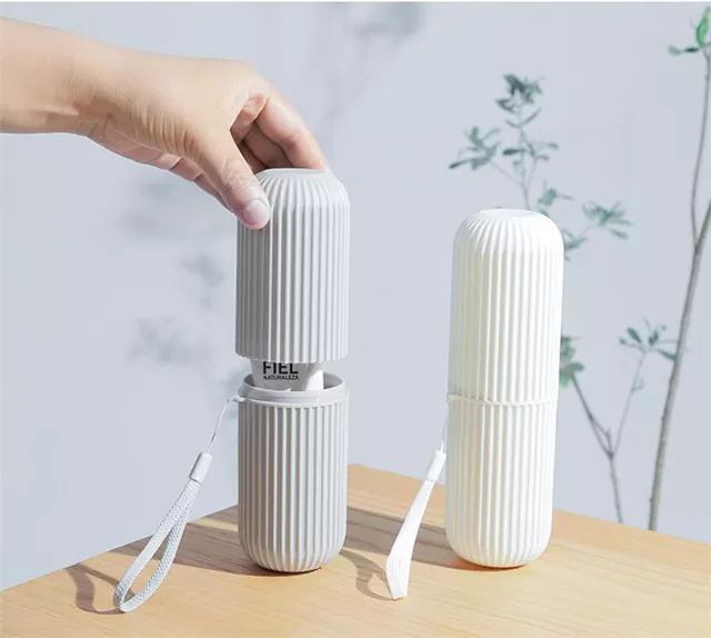 IMPORTED Portable Toothbrush & Toothpaste Case, Travel & Office