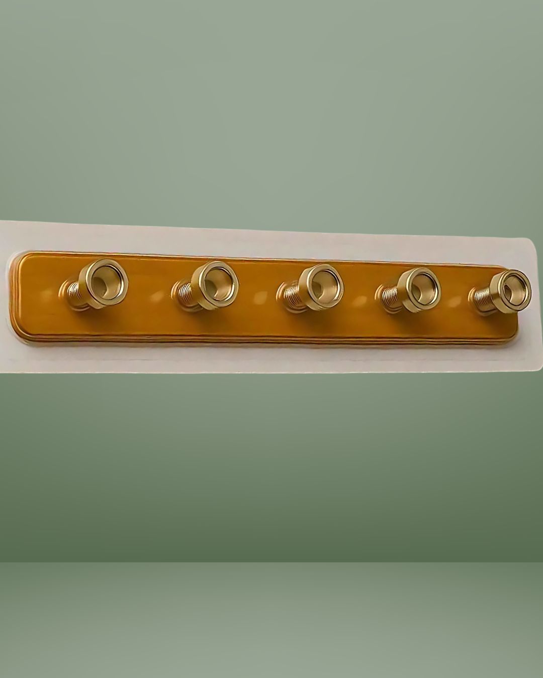 IMPORTED Self-Adhesive Acrylic Wall Hook Strip, 5 Hooks