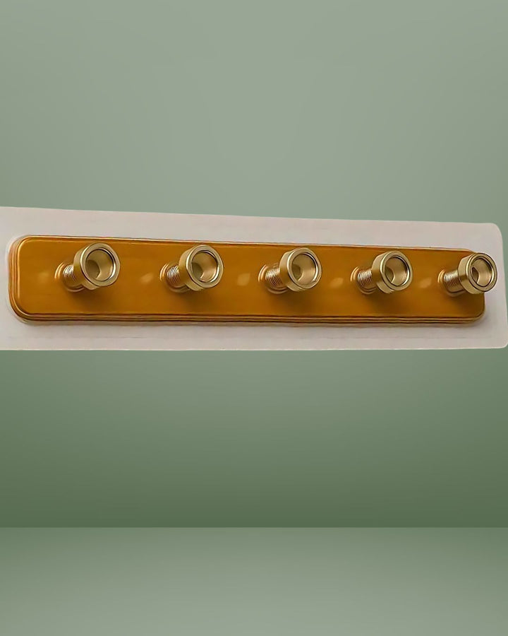 IMPORTED Self-Adhesive Acrylic Wall Hook Strip, 5 Hooks