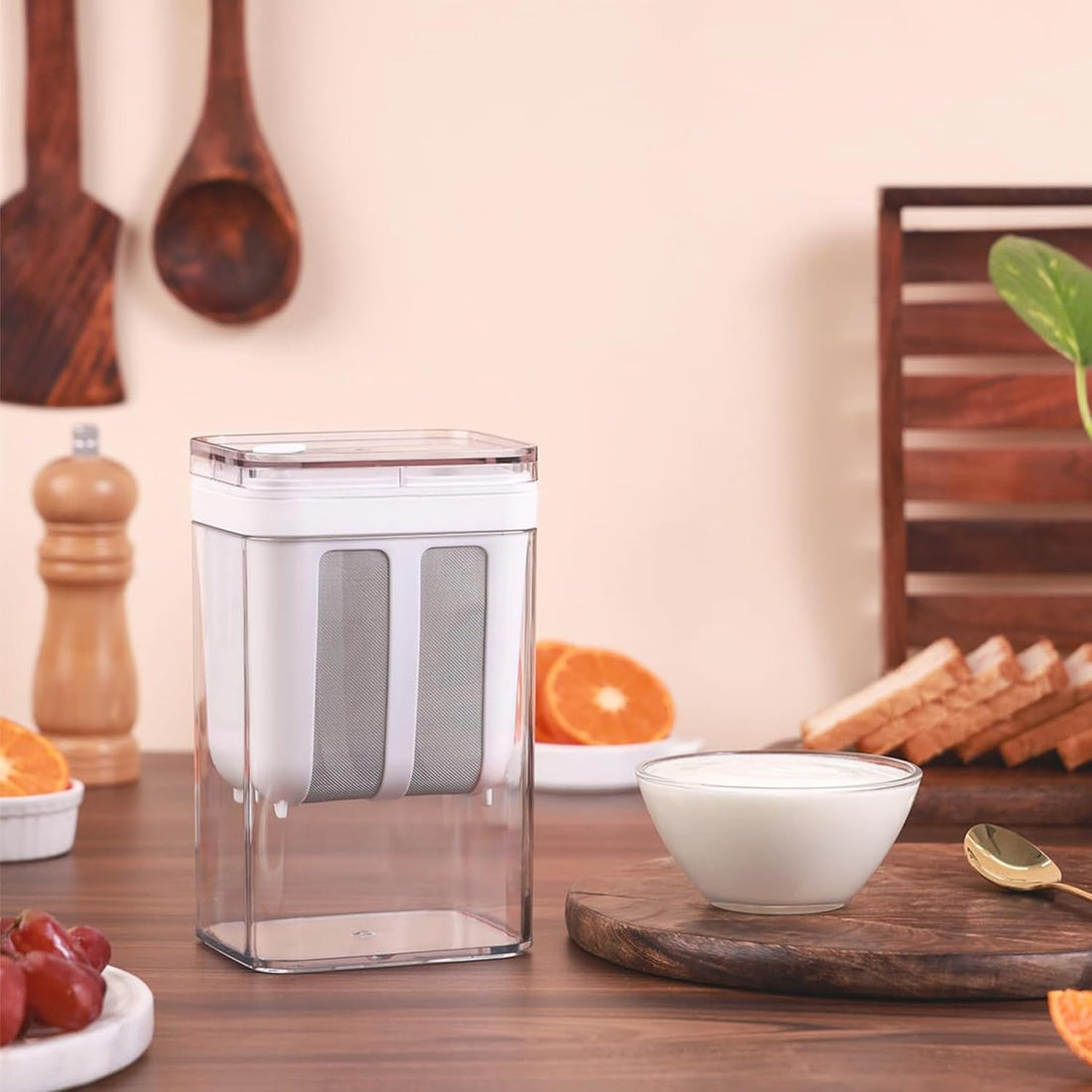 IMPORTED Greek Yogurt and Curd Maker, 1100ml Fine Mesh Strainer