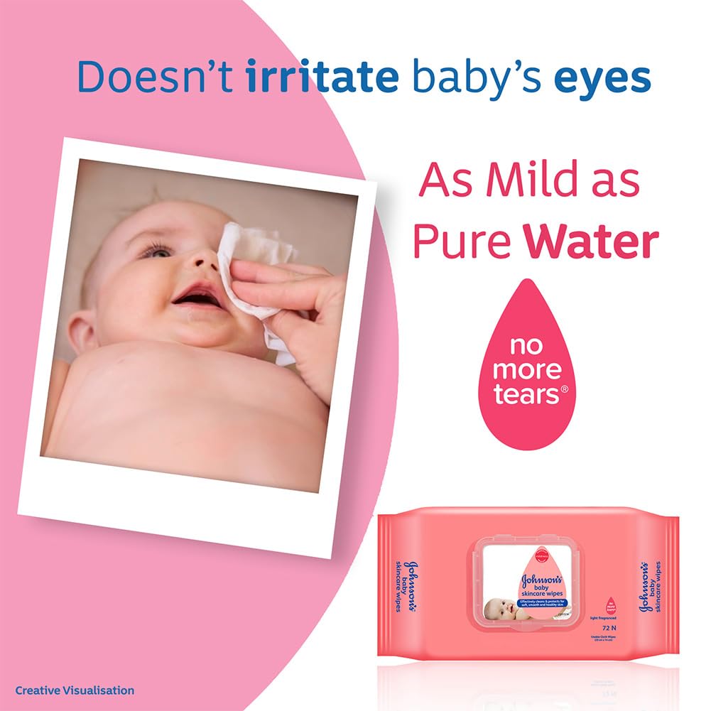 Johnson's Baby Skincare Wipes (72 Units)