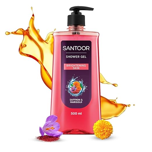 Santoor Saffron & Marigold Shower Gel (250ml)