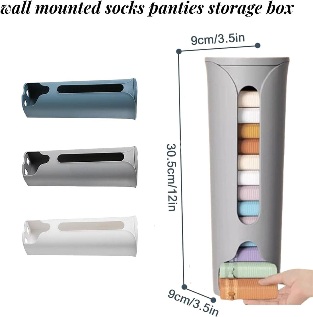 IMPORTED Wall Mount Underwear Socks Organizer, Socks & Panties Storage