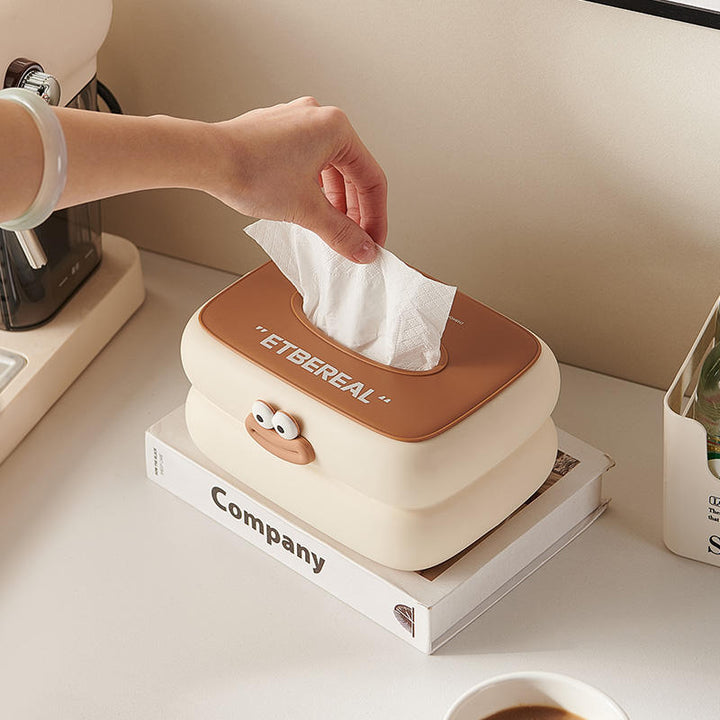 Imported Premium Customizable Tissue Box Napkin Holder, Wall Mount & Spring Base