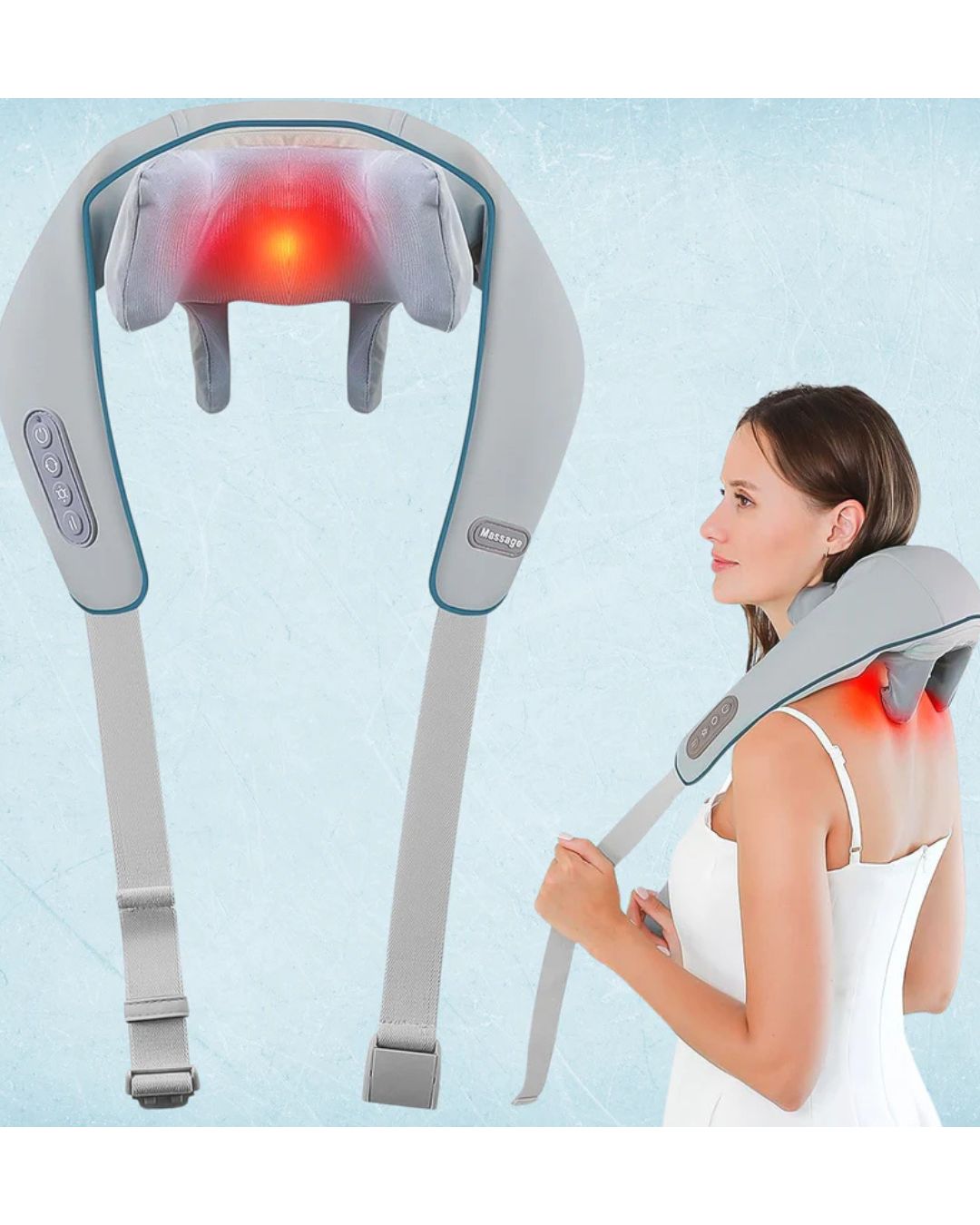 IMPORTED Rechargeable Neck & Shoulder Massager, Electric Shiatsu