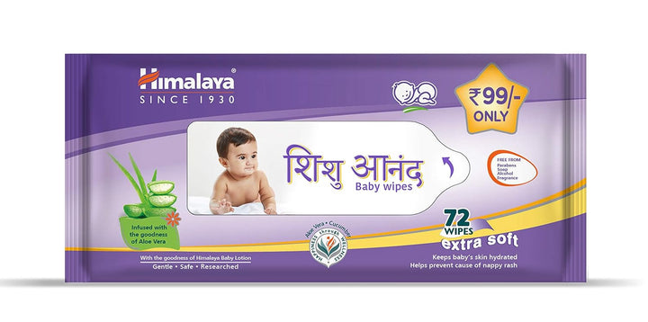 Himalaya Gentle Baby Wipes (72 Units)