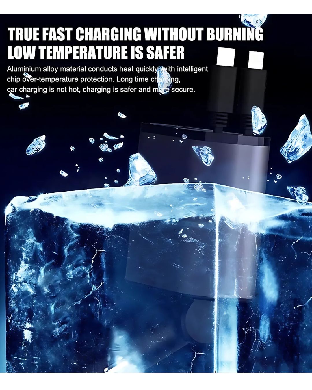 IMPORTED 120W Retractable Car Charger, 4-in-1 Fast Charging