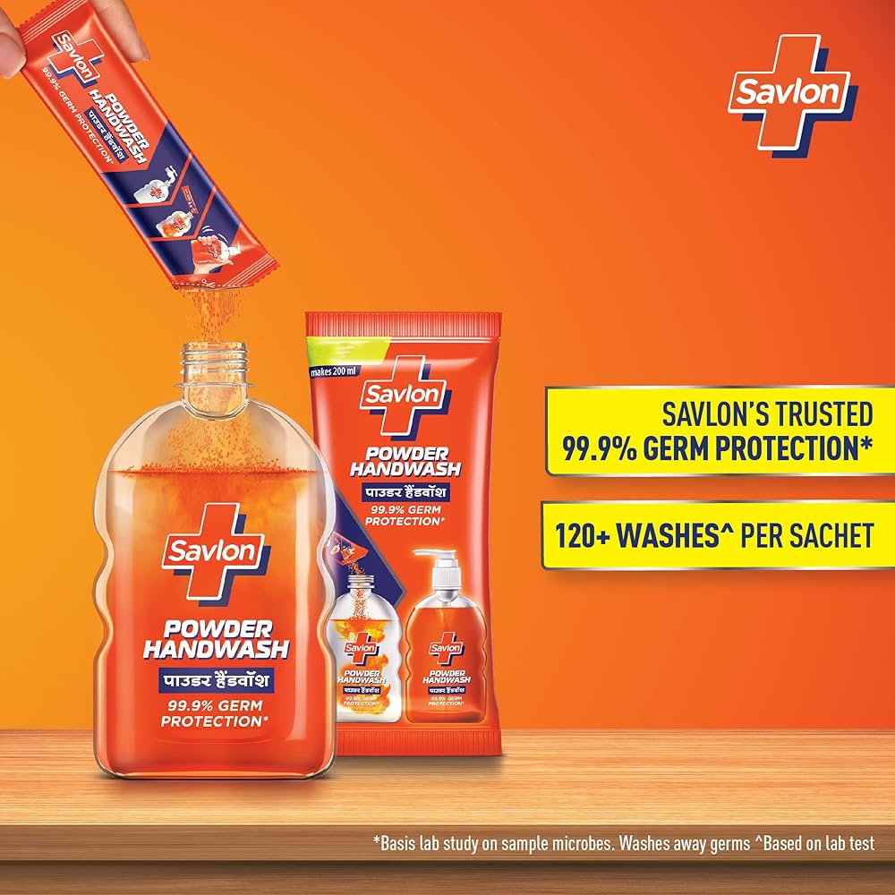 Savlon Powder Handwash - Single-Use Sachet (8g)