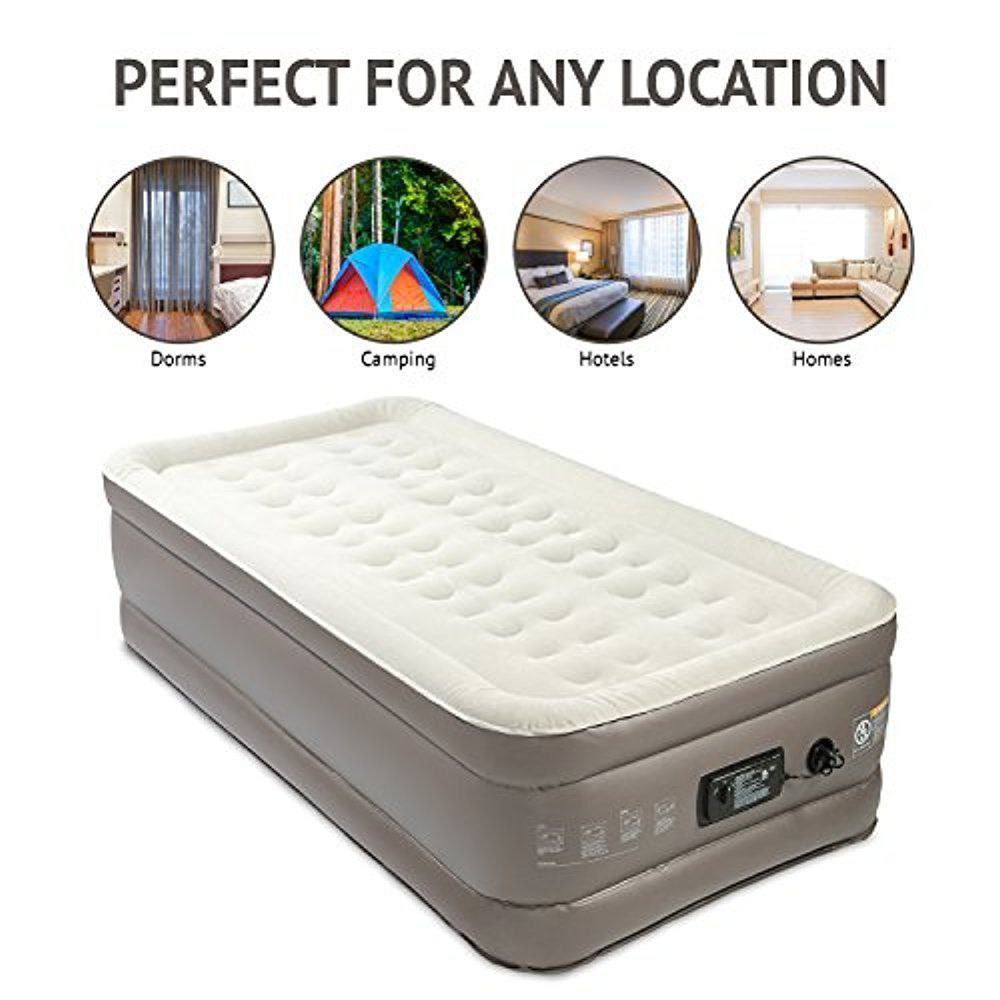 IMPORTED Air Mattress with Built-in Pump, Portable & Foldable