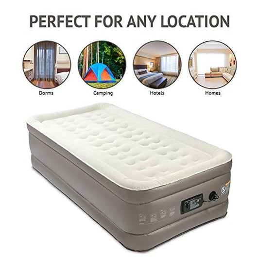 IMPORTED Air Mattress with Built-in Pump, Portable & Foldable