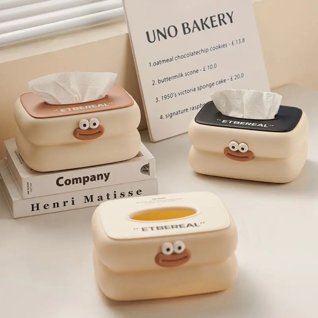 Imported Premium Customizable Tissue Box Napkin Holder, Wall Mount & Spring Base