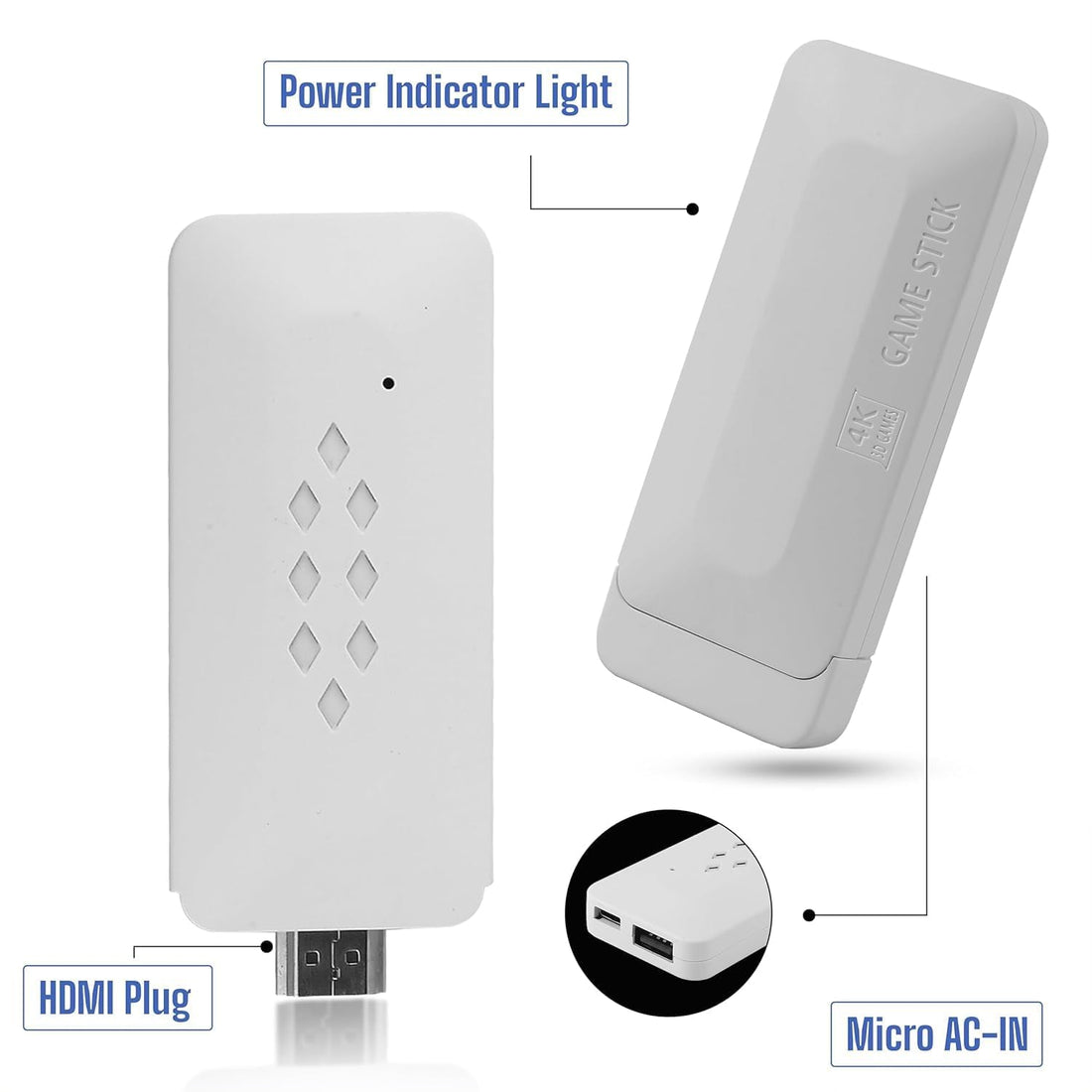 Imported M22 Retro Game Console, More than 30,000 Games and 2 Wireless Controller, 1080P HD