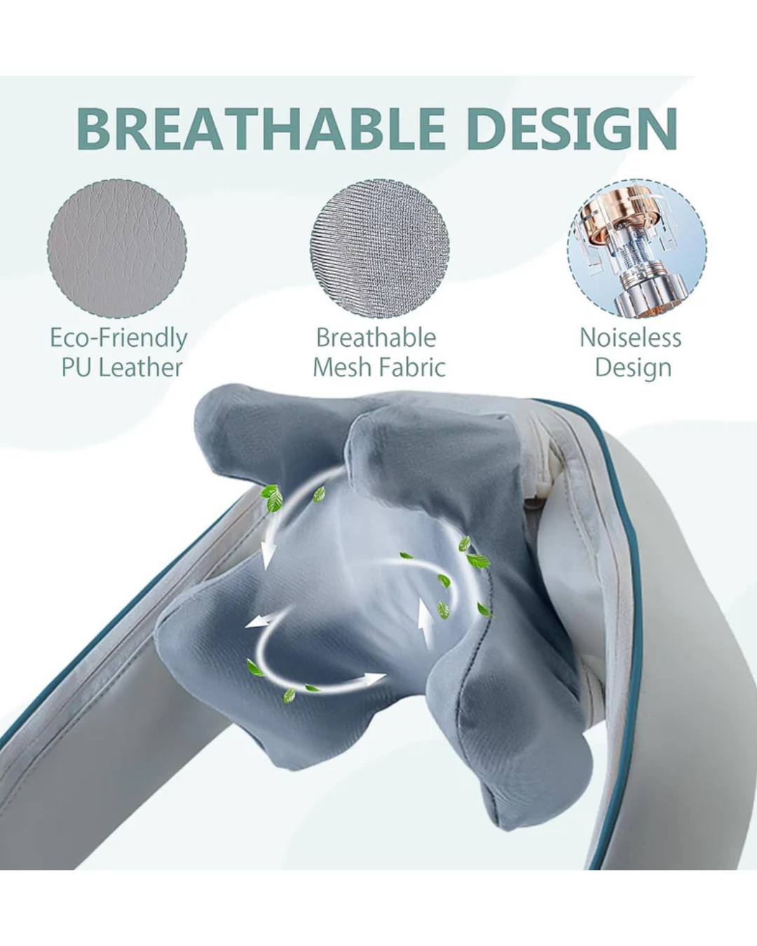 IMPORTED Rechargeable Neck & Shoulder Massager, Electric Shiatsu