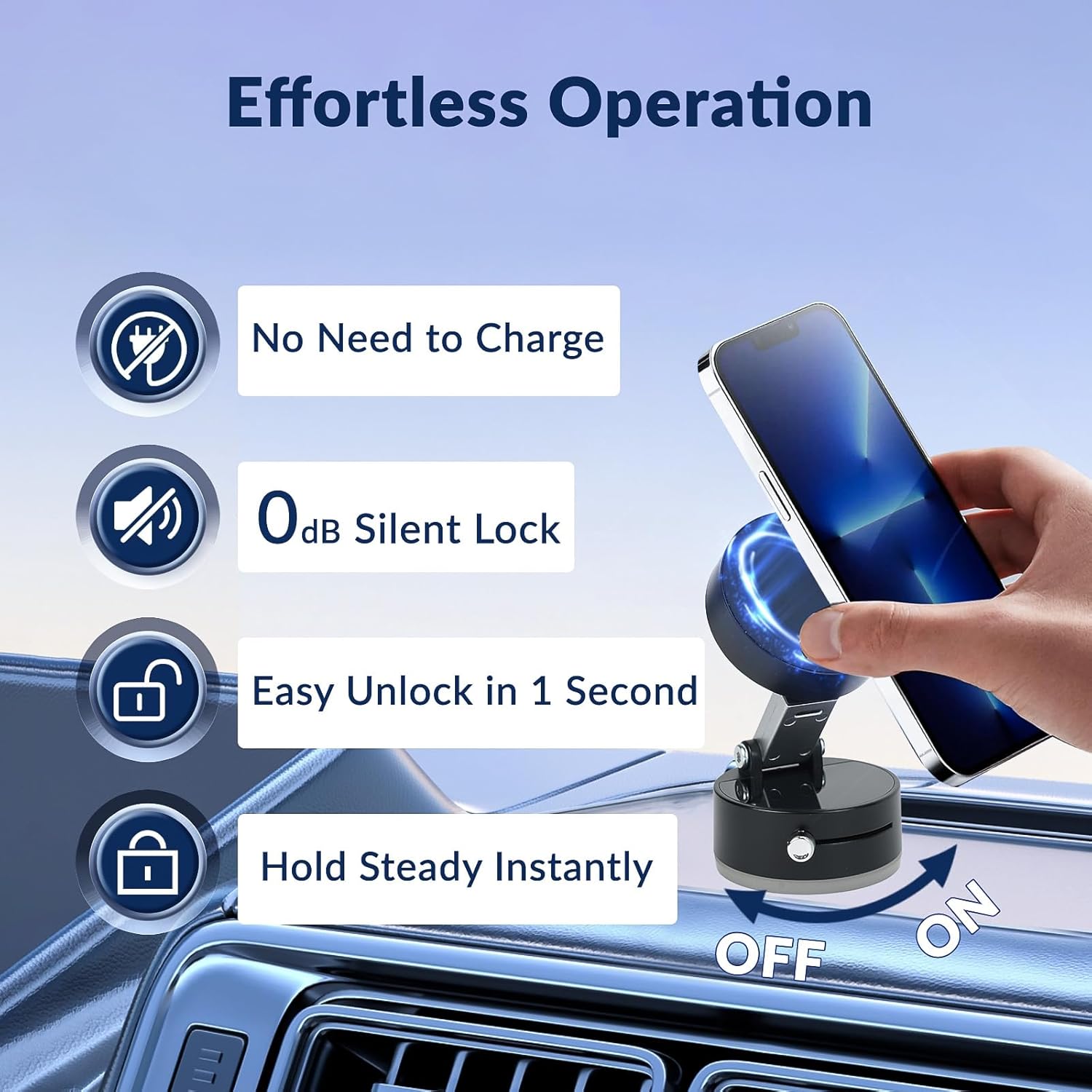 IMPORTED Magnetic Phone Holder - Car, Desk and Mirror Mount