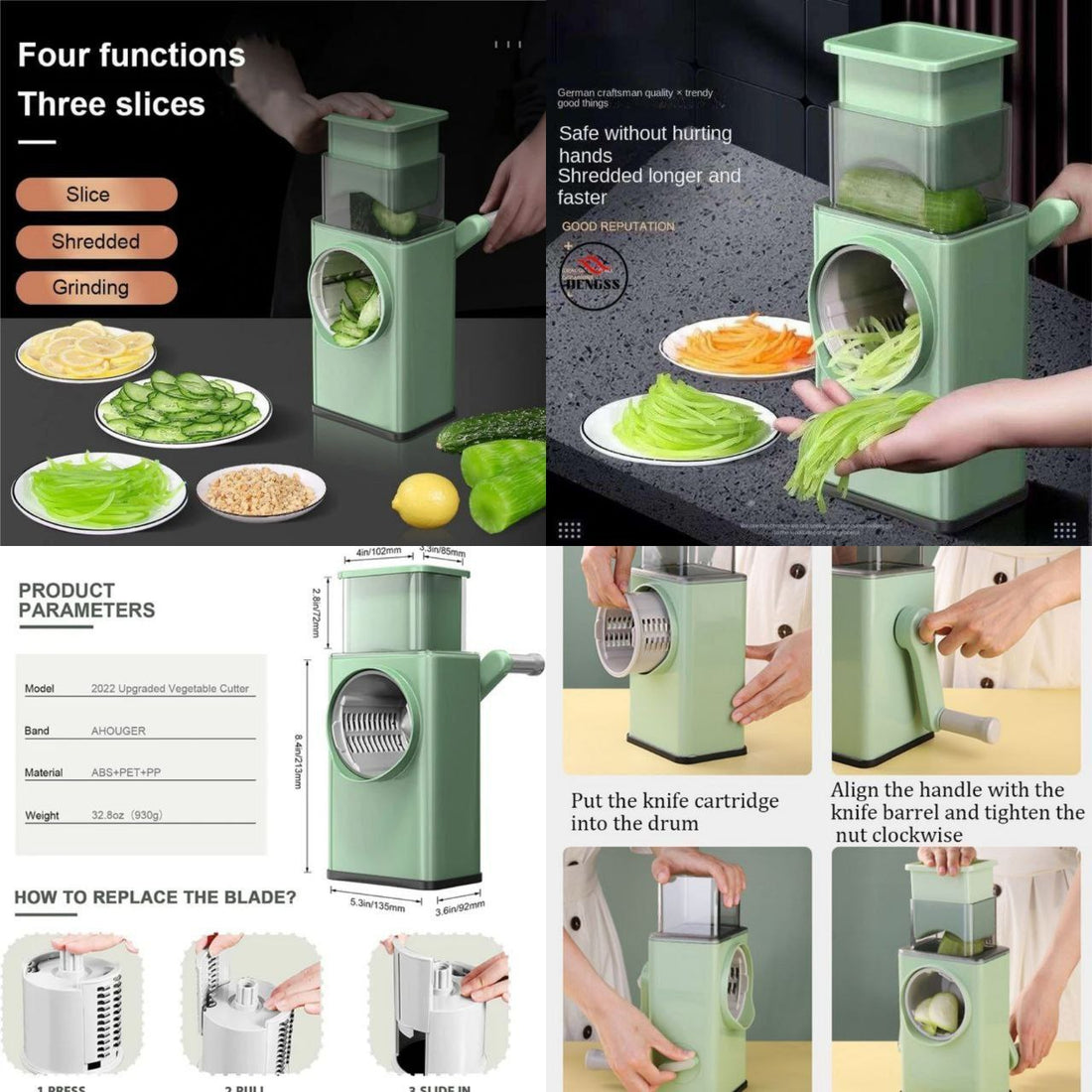 IMPORTED Round Mandoline Slicer