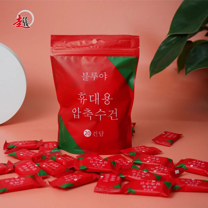 IMPORTED 20 Pack Compressed Tissues, Magic Coin Towel
