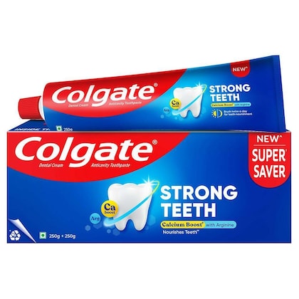 Colgate Strong Teeth Toothpaste - Value Pack (2 x 250g)