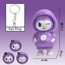 IMPORTED Face Changing Doll Keychain, Mood-Changing Key Ring
