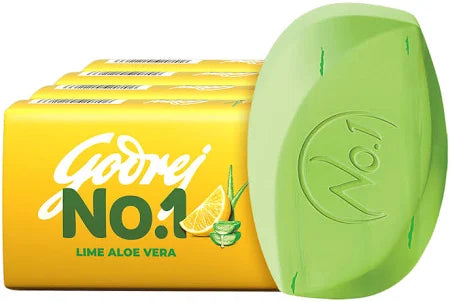 Godrej No. 1 Lime & Aloe Vera Soap - Value Pack (4 Units x 150g)